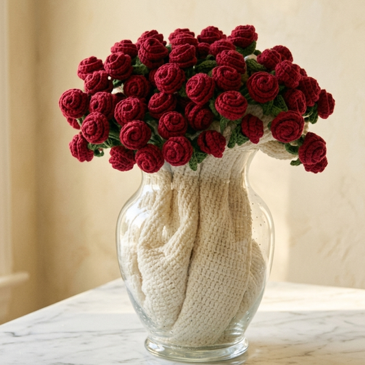 Red Rose Bouquet Blanket