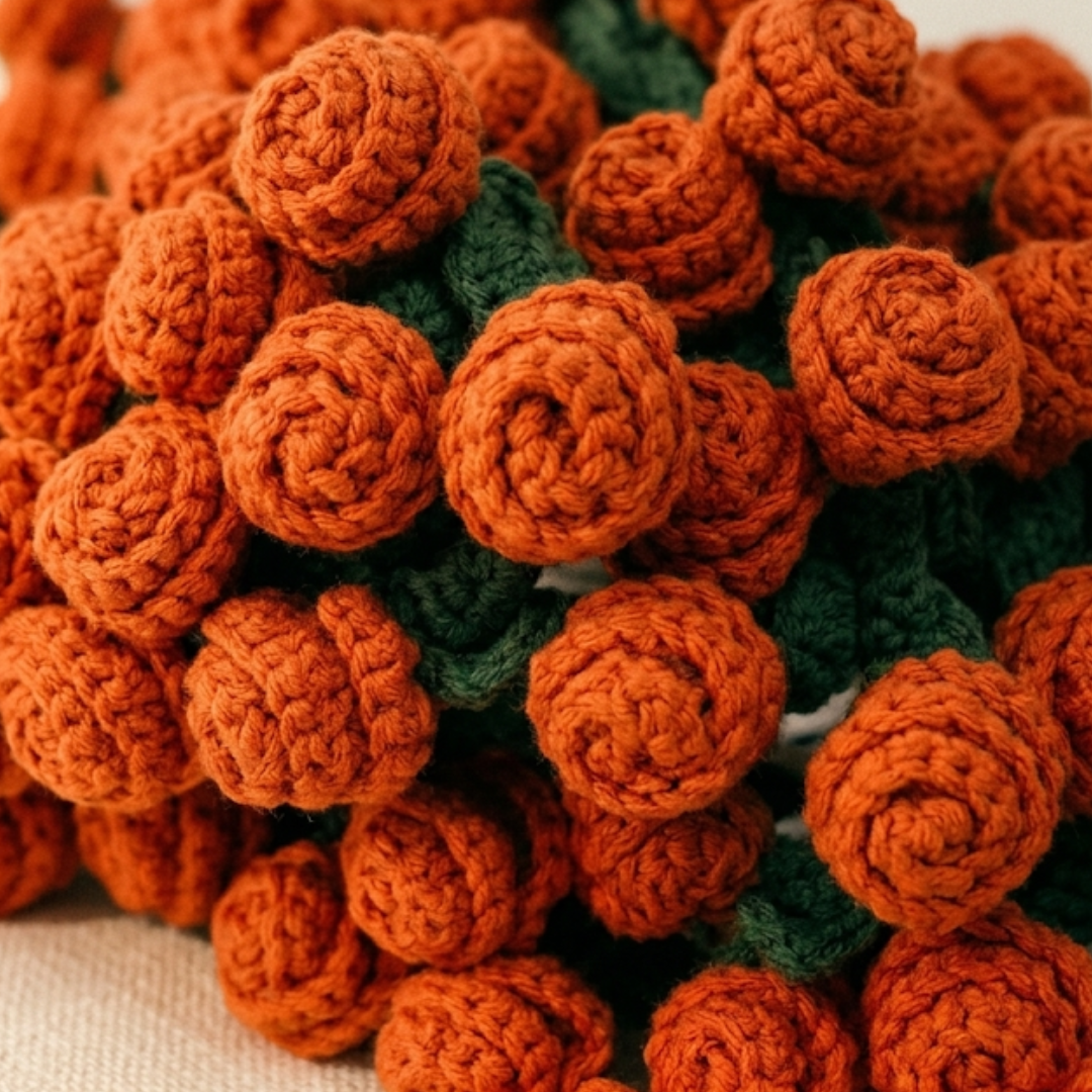 Orange Rose Bouquet Blanket